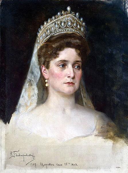 Nikolas Kornilievich Bodarevsky Portrait of the Empress Alexandra Fedorovna oil painting picture